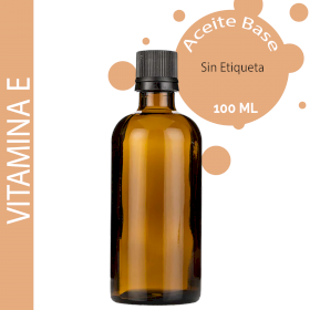 10x Aceite Base Natural de Vitamina E - 100ml - Sin etiquetar