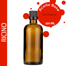 10x Aceite Base de Ricino - 100ml - Sin etiquetar