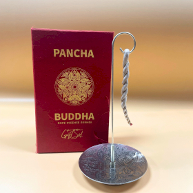 Set de Incienso de Cuerda y Soporte Plateado - Pancha Buddha