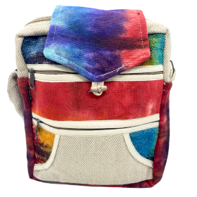 Bolsa de Cáñamo Tiedye - 2 Cremalleras & Solapa