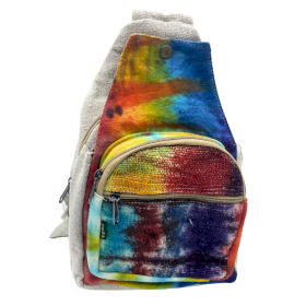 Bolso Bandolera de Cáñamo Tiedye