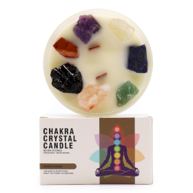 Velas Grandes de Cristal de Chakra - Siete Chakras