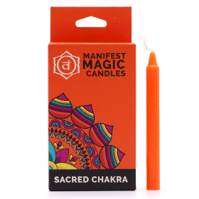 3x Velas Mágicas (pack de 12) - Naranja - Chakra Sacro