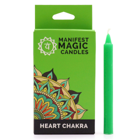 3x Velas Mágicas (pack de 12) - Verde - Chakra Corazón