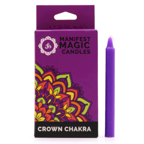 3x Velas Mágicas (pack de 12) - Púrpura - Chakra de la Corona