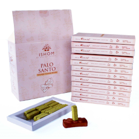 12x Pack de 12 x 15 Ladrillos de Incienso Natural y Quemadores - Palo Santo