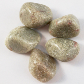 24x Tumble Stones - Aventurina Blanca L