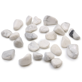 24x Pequeñas piedras africanas - Howlita blanca - Magnesita