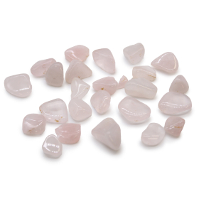 24x Pequeñas piedras africanas - Cuarzo rosa