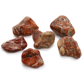 6x Piedras africanas grandes - Jaspe claro - Brecciated