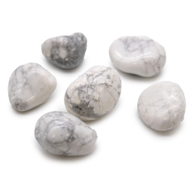 6x Piedras africanas grandes- Howlita blanca - Magnesita
