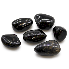 6x Piedras africanas grandes - Ónix negro