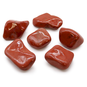 6x Piedras caídas africanas grandes - Jaspe - Rojo