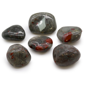 6x Piedras africanas grandes - Bloodstone - Sephtonite