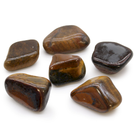 6x Piedras africanas grandes - Ojo de tigre - Varigadas