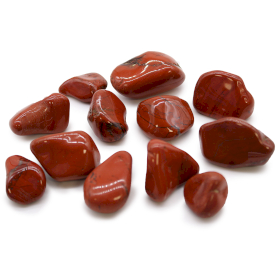 12x Piedras africanas Medianas - Jaspe - Rojo