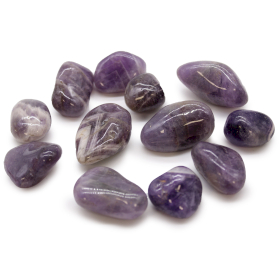 12x Piedras africanas medianas - Amatista