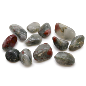 12x Piedras africanas medianas - Piedra de sangre - Seftonita