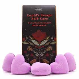 Set de Bombas de baño de Corazon - Escapada de Cupido Autocuidado