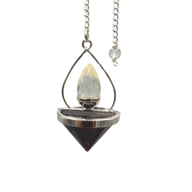 Pendulo Linterna de la Vida - Amatista y Cuarzo Roca
