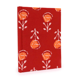 Cuadernos encuadernados en algodon 20x15cm - 96 pag - Rosas