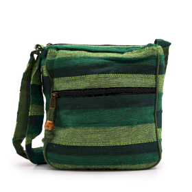 Bolso de Nepal (correa ajustable) - Verde Bosque