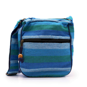 Bolso de Nepal  (correa ajustable) - Azul Rio