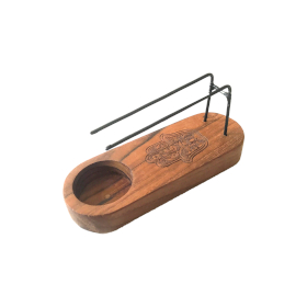 Quemador Palo Santo Pequeño - Madera de Teca - Diseño Hamsa