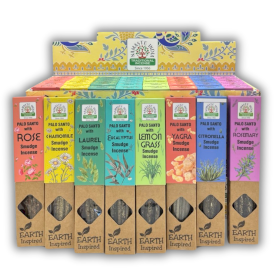 48x Pack de Inicio de Incienso para Fumigación Inspirado en la Tierra (6x8 Aromas)