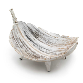 Frutero Grande de Hoja de Coco - Blanqueado