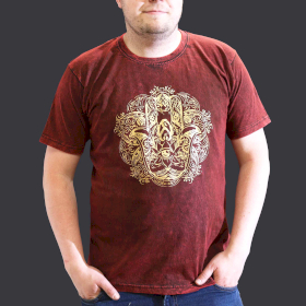 Camiseta Nomad Sari - Pequeña  - Hamsa - Granate