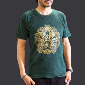 Camiseta Nomad Sari - Pequeña  - Hamsa - Verde