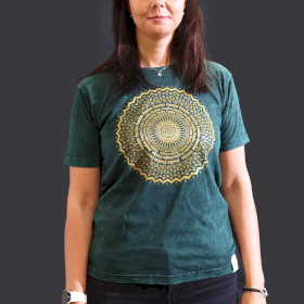 Camiseta Nomad Sari - Pequeña  - Mandala - Verde