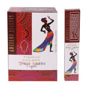 12x Incienso Copal Dorado y Palo Santo 15g