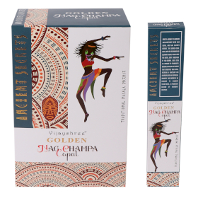 12x Incienso Copal Dorado y Nag Champa 15g