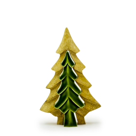 6x Decoración Bosque en Madera -  Árbol pequeño dentro de un árbol