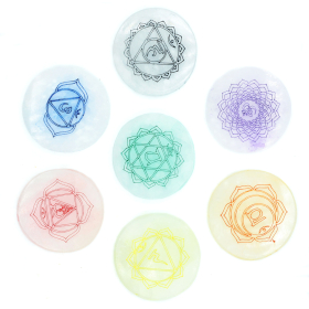 Placas de Carga Chakra Juego de 7