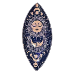 Porta Incienso Esmaltado - Aliminio - Sol y Luna Rosa