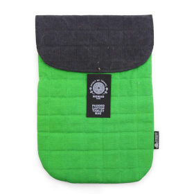Funda Acolchada para Portátil Lavado en Piedra - Verde