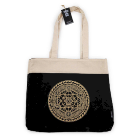 Bolsa Tote Extragrande - Lavado a la piedra Chocolate  - Mandala