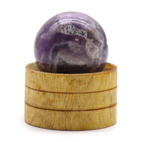 Esfera de cristal de Piedra Natural con base 40 mm - Amatista africana