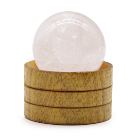 Esfera de cristal de Piedra Natural con base 40 mm - Cuarzo transparente