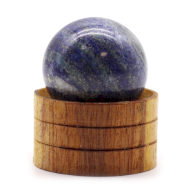 Esfera de cristal de Piedra Natural con base 40 mm  - Lapislázuli afgano
