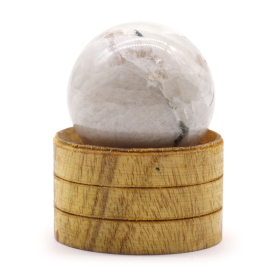Esfera de cristal de Piedra Natural con base 40 mm  - Piedra lunar india
