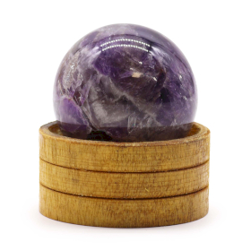 Esfera de cristal de Piedra Natural con base 50 mm - Amatista africana