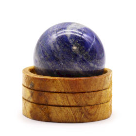 Esfera de cristal de Piedra Natural con base 50 mm - Lapislázuli afgano