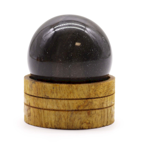 Esfera de cristal de Piedra Natural con base 50 mm - Ágata oceánica