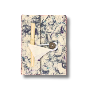 Cuaderno Grande Lokta - Algodón Azul Mixto