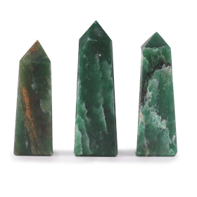 3x Puntas de Obelisco - Jade Indio