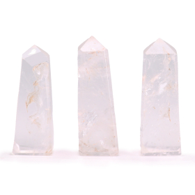 3x Puntas de Obelisco - Cuarzo transparente